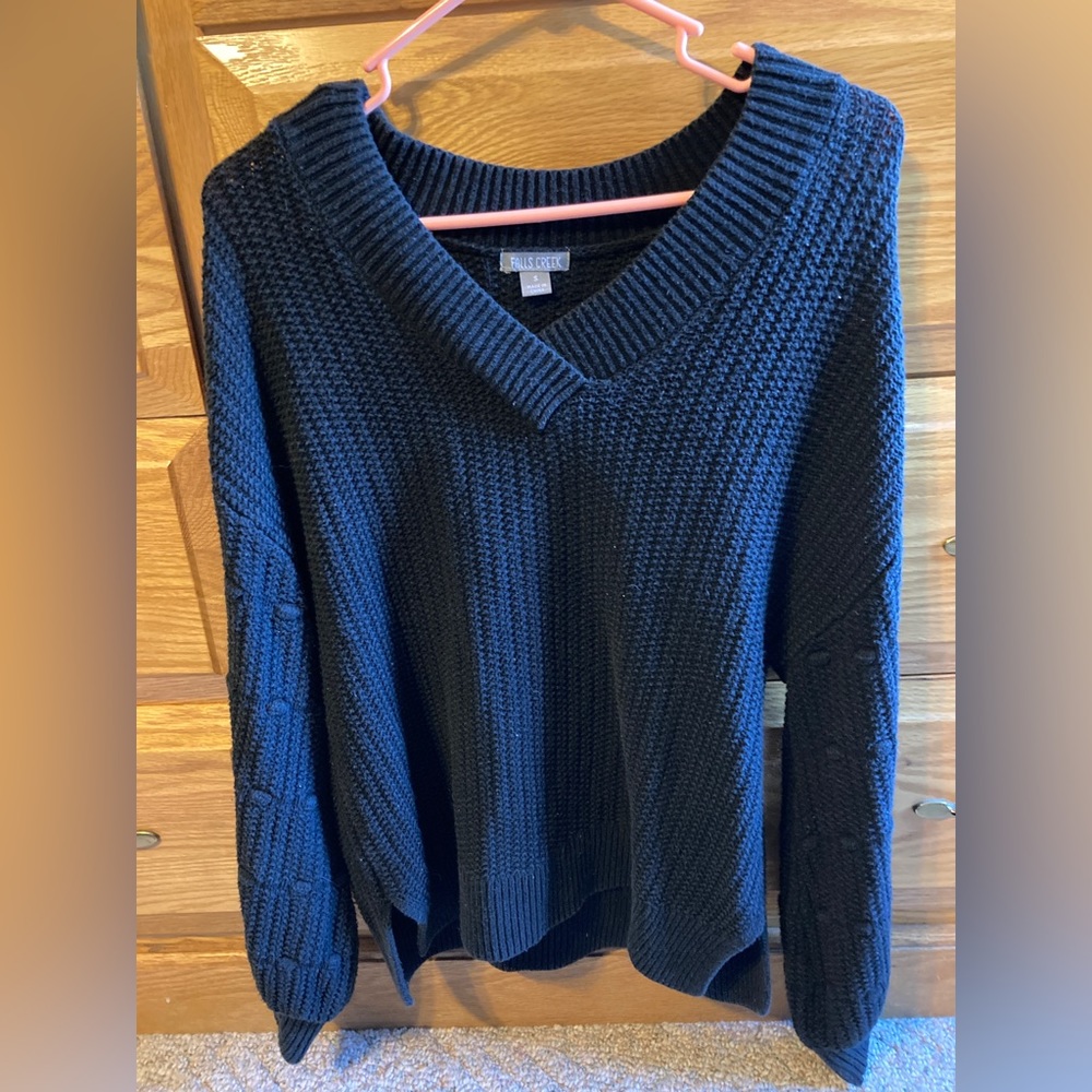 Chunky black sweater